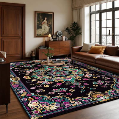 Perzische Luxe Grote Woonkamerkleden Boheemse Decoratie Huis Sofa Gebied Makkelijk Schoon Te Maken Tapijt Slaapkamer Garderobe Antislip Vloermat 200*250cm