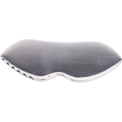 Planche de Massage Gua Sha Bord Peigne Acier Inoxydable 304 Surfaces Plus Lisses Outil Gua Sha pour Soulagement de la Douleur des Tissus Mous Soin du Corps gray