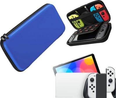 Gadgetpoint - Console Beschermhoes voor Nintendo Switch - Hardcase Opberghoes - Performance Gaming Case - Console Accessoires - Blauw - Blue