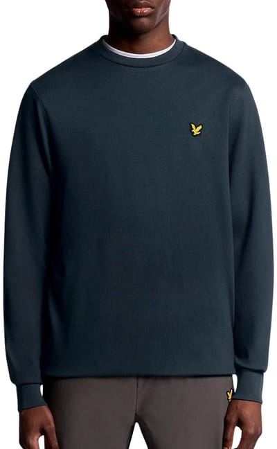 Lyle & Scott Crew Neck Fly Fleece Sweater Heren - Maat M