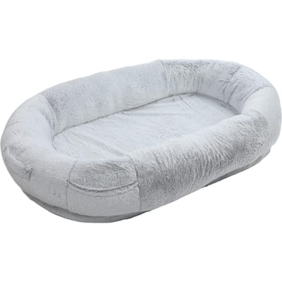 Groot Mensen Hondenbed Afneembare Wasbare Hoes Zacht Anti-Slip Mensen Dierenbed met Zak Gradiënt 100 X 70 X 30cm