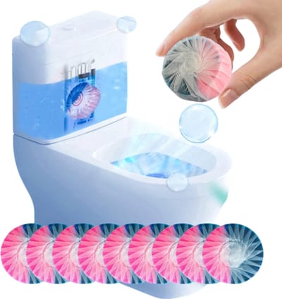 6 Stuks Automatische Toiletpotreinigertabletten - Langdurige Frisheid met Continue Ontgrendelingstechnologie, Geurcontrole, Toilet Reiniging en Verfrisser voor Toilet