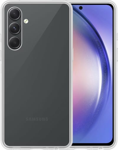 Hoesje - Geschikt voor Samsung Galaxy A54 - Sterk & Shockproof - Siliconen Case - Hoes Cover - Telefoonhoes - Transparant