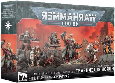 Huron Blackheart Set - Chaos Space Marines - Warhammer 40K Spel - Iconische Schurk - Klein - Multicolor