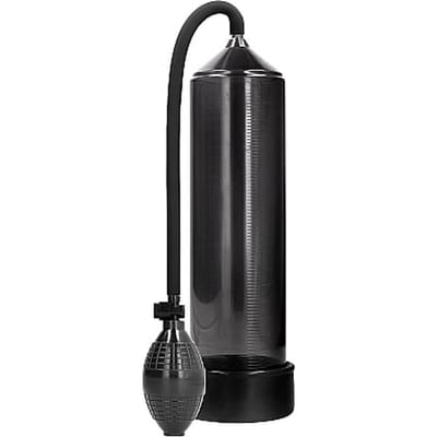 Pumped Klassieke Penis Pomp met Ballonpomp Inclusief Siliconen Penisring- 30 cm - Zwart