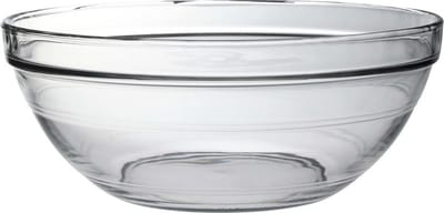 Duralex Salade/fruit schalen rond - glas - 31 x 12 cm - serveerschaal - schalen en kommen