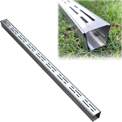 Drainagekanaal - Waterafvoer - Efficiënte Drainage - Hoogwaardig Roestvrij Staal - 10 x 4 cm - Zilver