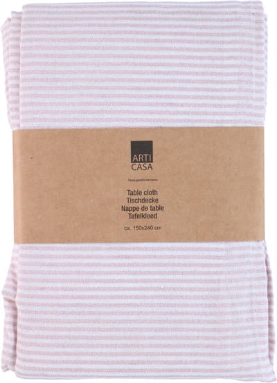 Table cloth stripe lurex orang