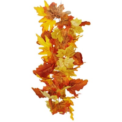 Kunstmatige Herfst Esdoornbladeren Wandhangende Planten voor Halloween Thanksgiving Decor multi