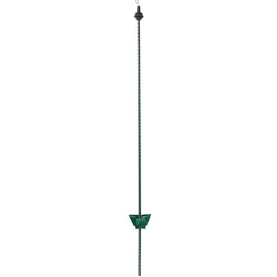 Pulsara Veerstalen Paal Groen (1,05 m, 25 Stuks) – Met zwarte Krulisolator