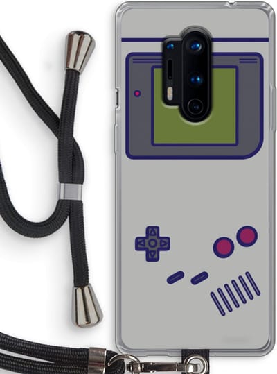 Case Company® - Hoesje met koord geschikt voor OnePlus 8 Pro hoesje met Koord - Game On - Telefoonhoesje met Zwart Koord - Bescherming aan alle Kanten en Over de Schermrand