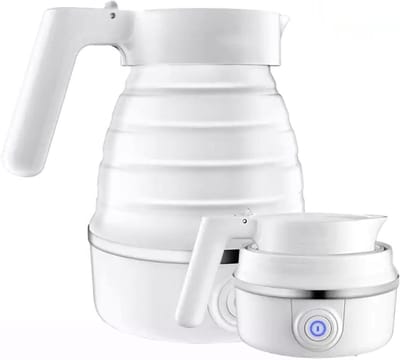 Mini Waterkoker - Opvouwbare Ketel - Reizen en Kamperen - Opvouwbaar Ontwerp - 600 ml - Rood