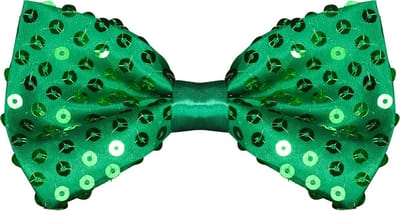 Strikje Pailletten - Luxe - Glitter Strik - Vlinderdas - Unisex - One Size - Groen