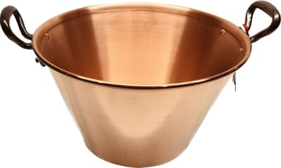 Koperen Confiturenpan 4L - Jam pan - koperen pan