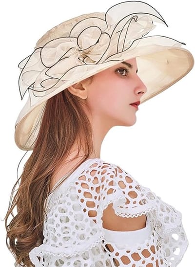 VHV - Zonnehoed Dames - Brede rand hoed - Opvouwbare zomerhoed - UV bescherming - Voor tuin strand en vakantie