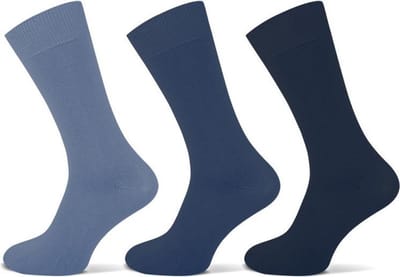 3 Paar Denim mix  van 75% Katoen - Teckel - Maat 40/46 - Geen gevoelige teennaad