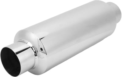 Golden crown - Uitlaatpijp - Demper - Verbeterde prestaties - 2,5 Inch - Universeel - Geluidabsorberend katoen - Voor auto-onderdelen