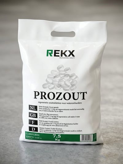 Rekx® Prozout - Regeneratiezout voor waterontharders - Onthardingszout - Regenereerzout - 7.5KG