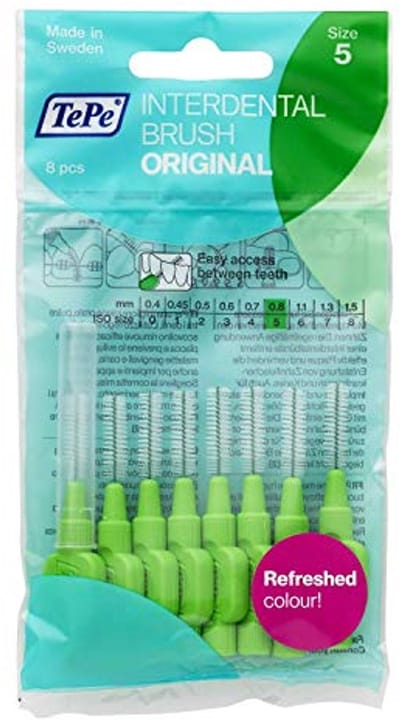 Interdentale Borstels - Tandenborstels - Mondhygiëne - Zachte Reiniging - 08 mm - Groen