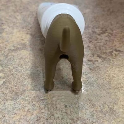 Poepen Hond Butt Tandpasta Topper Poepen Tandpasta Cap Braaksel Topper Dispenser Cap Dier Grappige Gadgets Cadeau voor vrienden bruin