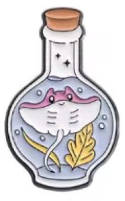 Pin Broche - enamel pin - kledingspeld - Rog fles
