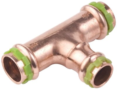 VSH SudoPress koperen T-stuk verloop i/i/i 35x15x35 type SP5130RV, 6670719