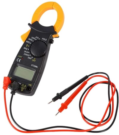 Digitale Stroomtang - Multimeter Tang - Industriële Metingen - Nauwkeurig tot 600A - 35 inch LCD - Zwart