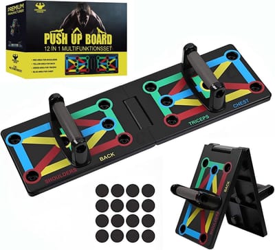 Verstelbare Push Up Board met Handvatten voor Spiertraining, Ideaal voor Thuis Fitness en Krachttraining voor Mannen en Vrouwen
