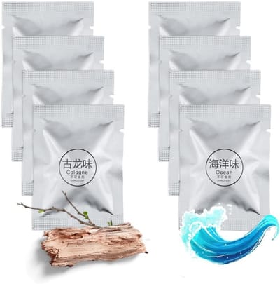 Aromatherapie Tabletten voor Auto, 8 Stuks Vervangpads voor Luchtverfrisser, Zeewater en Cologne Geuren