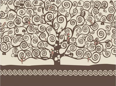 Fotobehang - Spiral branches.