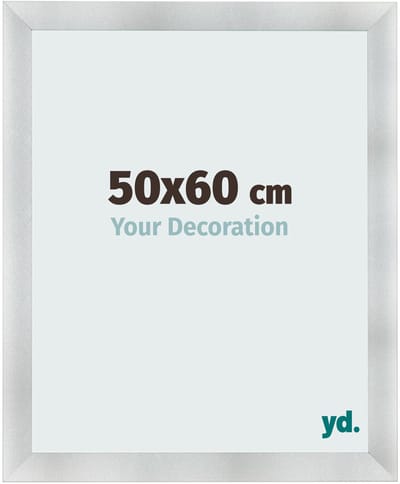 Your Decoration - Fotolijst 50x60 cm - MDF - Aluminium Geborsteld - Pisa