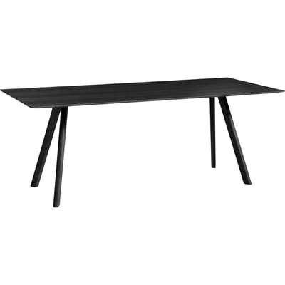 HAY Copenhague CPH30 tafel - 200 x 90 cm - HAYBlackWaterbasedLaquer - zwart gebeitst