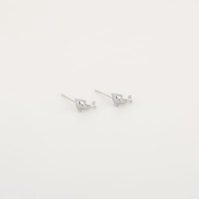 Oorknopjes met dolfijntjes - Oorstekers - Studs - 1 x 0,50 cm - Stainless Steel - Waterproof - Zilveren oorbellen - Nikkel vrij - Kerst cadeau - Kerst - Dames oorbellen - Oorbellen voor kinderen - Valentijn - Moederdag - Studs met dolfijn