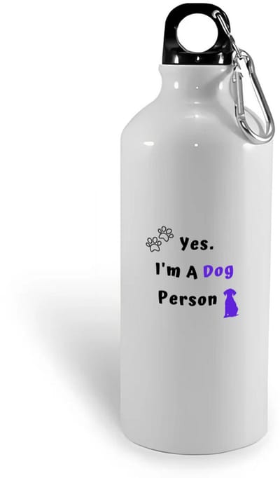 Hacebo® - yes I'm a dog person waterfles - Honden - honden liefhebbers - iemand die houdt van honden - verjaardag - cadeau - kado - geschenk - water fles - 400ML