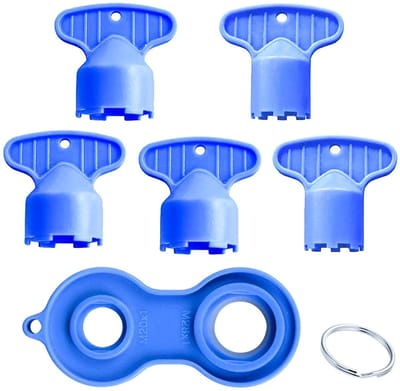 Dailygoods- Kraanmoersleutel Set - 5 Stuks - 4-in-1 Gereedschap - Vervangen/Afvoeren - Waterbesparing - Geschikt voor M 16.5/18.5/21.5/22.5/24 - Kraanaccessoire