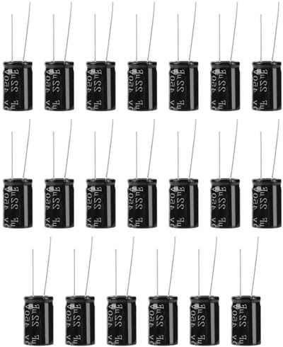 22uF 450V Axiale Elektrolytische Condensatoren met Lange Kabels - Elektronische Component voor Buizenversterker - Set van 20