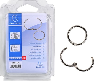 Exacompta 10x Blister 10 breekringen - diameter 25mm - - 20911E