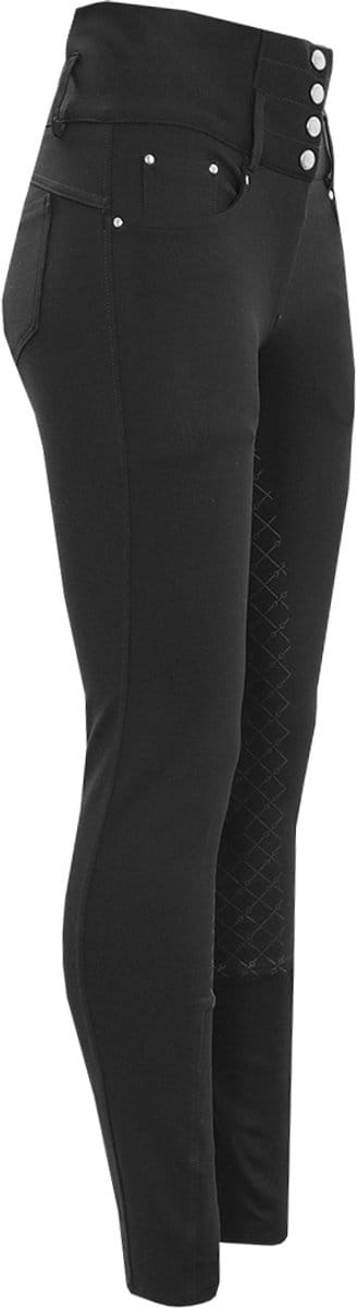 Epplejeck Paardrijbroek Epplejeck Ejtioga High Waist Full Grip Zwart - 36