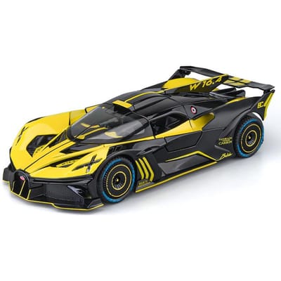 1:24 Bolide Spray Lichtmetalen Sportwagen Model Diecasts & Speelgoedvoertuigen Metalen Conceptauto Model Simulatie Geluid Licht Cadeau voor Kinderen