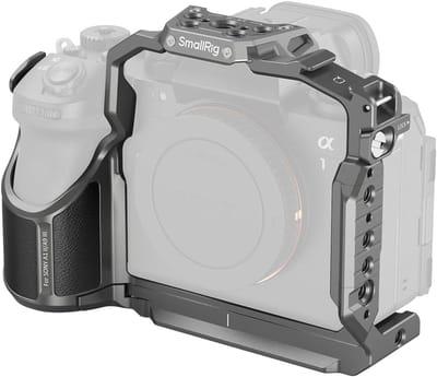 Quick Release Cage voor Sony Alpha 1 II/Alpha 9 III, Meerdere Montagepunten, Ingebouwde Arca Quick Release Plate en HawkLock H21 NATO Rail - 5187