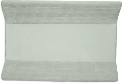 Jollein - Aankleedkussenhoes 50x70cm - Zachte Hoes Baby Aankleedkussen - Shell Knit - Sea Foam - GOTS