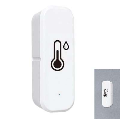 Temperatuur Vochtigheidssensor - Hygrometer Wifi - Klimaat Monitoren - Dual Mode Verbinding - 7 x 2.5 x 2 cm - Wit