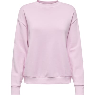 Jacqueline de Yong Trui Jdynanna Life L/s Text Sweat Jrs Di 15364514 Pink Lady/cherry Back Dames Maat - M