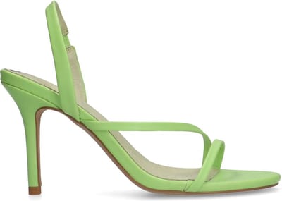 Sacha - Dames - Groene sandalen met naaldhak - Maat 38