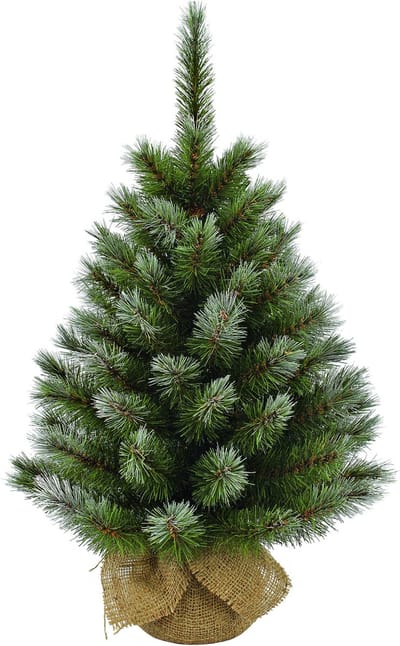 Triumph Tree Kunstkerstboom in Jute - Kunst Kerstboom H90 x Ø56 cm - Groen Frosted
