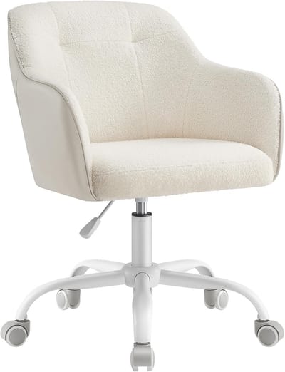 Ergonomische Bureaustoel - Gaming/Office - Verstelbaar - Comfort Zitting - 360° Draaibaar - Beige