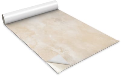 Wallfluent Meubelfolie - Gevlekt muureffect Meubelsticker - 100 cm x 50 cm - Beige Meubelfolie - Kastfolie - Meubelvernieuwing Zonder Schilderen - Plakfolie Meubels - Zelfklevende Meubelwrap - Meubel Make-Over
