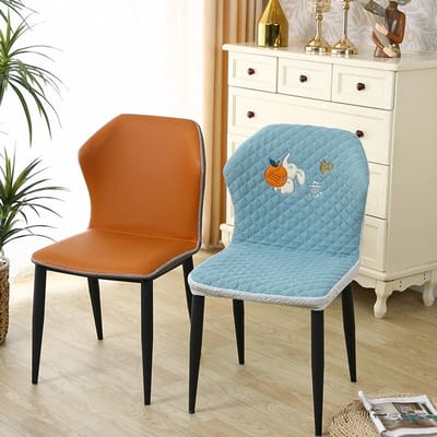 Speciaal gevormde Stoelhoes Nieuwe Universele Stoelhoes Speciaal gevormde Stoelhoes Huis Eetkamerstoelhoes Gebogen Zittinghoes 51*43 cm gray