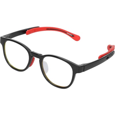 Lunettes pour enfants Légères Portables Protection UV Anti-réfléchissantes Lunettes pour daltoniens pour l'intérieur rouge