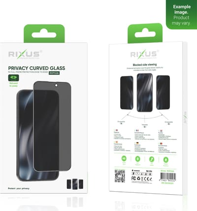 Rixus - iPhone 12 Mini Gehard Glas Privacy - screenprotector